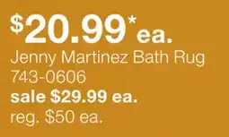 JC Penney Jenny Martinez Bath Rug offer