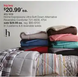 JC Penney Home Expressions Ultra Soft Down-Alternative Reversible Comforter offer