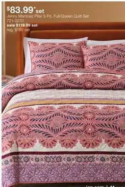 JC Penney Jenny Martinez Pilar 3-Pc. Full/Queen Quilt Set offer