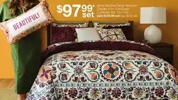 JC Penney Jenny Martinez Berta Textured Chenille 3-Pc. Full/Queen Comforter Set offer