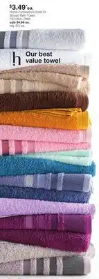 JC Penney Home Expressions Solid Or Striped Bath Towel offer