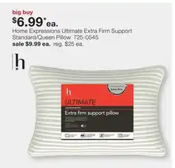 JC Penney Home Expressions Ultimate Extra Firm Support Standard/Queen Pillow offer