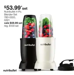 JC Penney Nutribullet 4-Pc. Blender Set offer