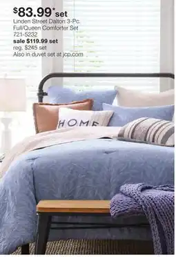 JC Penney Linden Street Dalton 3-Pc. Full/Queen Comforter Set offer