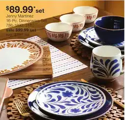 JC Penney Jenny Martinez 16-Pc. Dinnerware Set offer