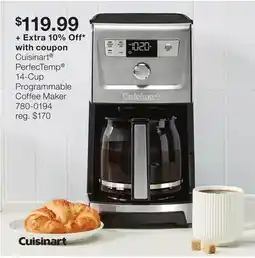 JC Penney Cuisinart PerfecTemp 14-Cup Programmable Coffee Maker offer