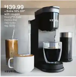 JC Penney Keurig K-Cafe Barista Bar offer