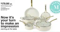 JC Penney Martha Stewart Lockton 10-Pc. Cookware Set offer