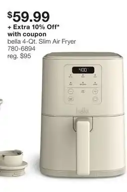 JC Penney bella 4-Qt. Slim Air Fryer offer