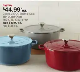 JC Penney Cooks 3.5 Qt. Enamel Cast Iron Dutch Oven offer