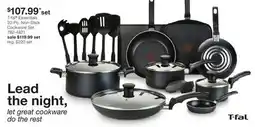 JC Penney T-fal Essentials 20-Pc. Non-Stick Cookware Set offer