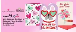 Meijer American Greetings or Recycled Paper Greetings Greeting Card offer
