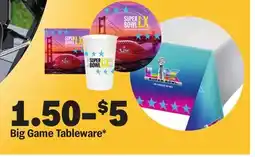 Meijer Big Game Tableware offer