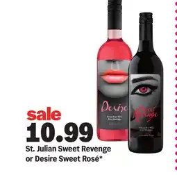Meijer St. Julian Sweet Revenge or Desire Sweet Rosé offer