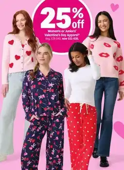 Meijer Women's or Juniors' Valentine's Day Apparel offer