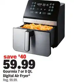 Meijer Gourmia 7 or 8 Qt. Digital Air Fryer offer