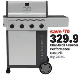 Meijer Char-Broil 4 Burner Performance Gas Grill offer