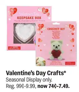 Meijer Valentine's Day Crafts offer