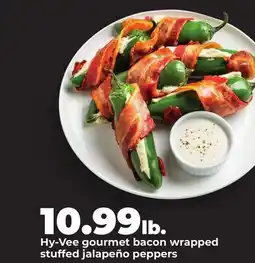 Hy-Vee Hy-Vee gourmet bacon wrapped stuffed jalapeño peppers offer