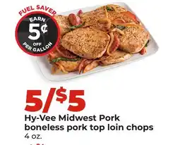 Hy-Vee Hy-Vee Midwest Pork boneless pork top loin chops offer