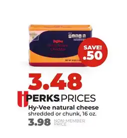 Hy-Vee Hy-Vee natural cheese offer