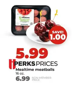 Hy-Vee Mealtime meatballs offer