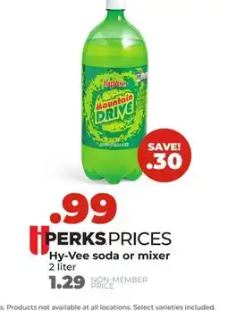 Hy-Vee Hy-Vee soda or mixer offer