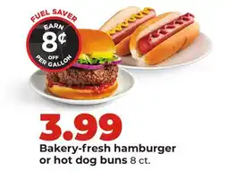 Hy-Vee Bakery-fresh hamburger or hot dog buns offer