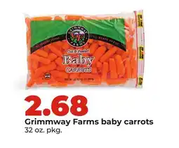 Hy-Vee Grimmway Farms baby carrots offer