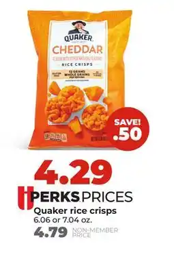 Hy-Vee Quaker rice crisps offer