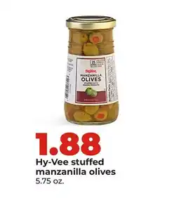 Hy-Vee Hy-Vee stuffed manzanilla olives offer