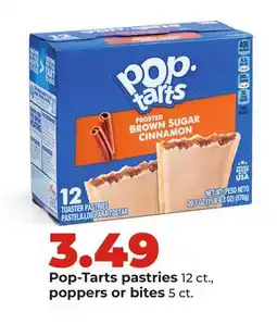Hy-Vee Pop-Tarts pastries 12 ct., poppers or bites 5 ct offer