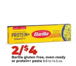 Hy-Vee Barilla gluten free, oven-ready or protein + pasta offer