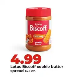 Hy-Vee Lotus Biscoff cookie butter spread offer