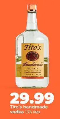 Hy-Vee Tito's handmade vodka offer