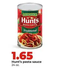 Hy-Vee Hunt's pasta sauce offer