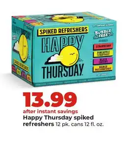 Hy-Vee Happy Thursday spiked refreshers offer