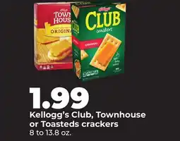 Hy-Vee Kellogg's Club, Townhouse or Toasteds crackers offer