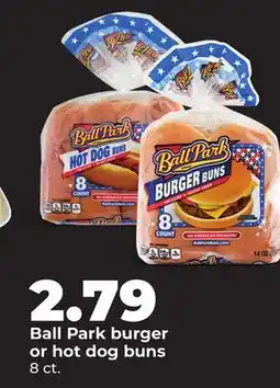 Hy-Vee Ball Park burger or hot dog buns offer