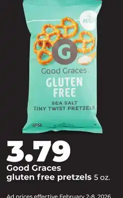 Hy-Vee Good Graces gluten free pretzels offer