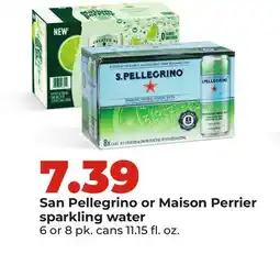 Hy-Vee San Pellegrino or Maison Perrier sparkling water offer