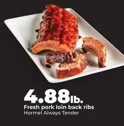 Hy-Vee Fresh pork loin back ribs offer
