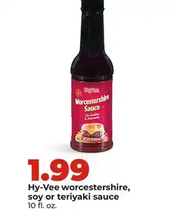 Hy-Vee Hy-Vee worcestershire, soy or teriyaki sauce offer