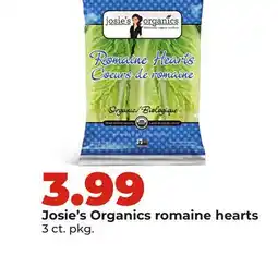 Hy-Vee Josie's Organics romaine hearts offer
