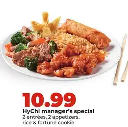 Hy-Vee HyChi manager's special offer