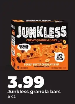 Hy-Vee Junkless granola bars offer