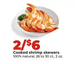 Hy-Vee Cooked shrimp skewers offer