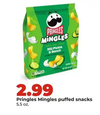 Hy-Vee Pringles Mingles puffed snacks offer