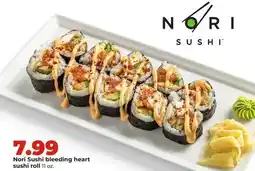 Hy-Vee Nori Sushi bleeding heart sushi roll offer