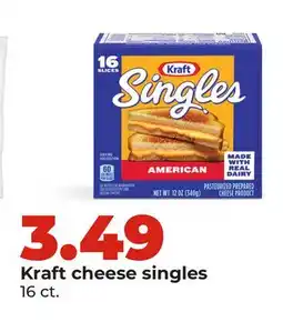 Hy-Vee Kraft cheese singles offer